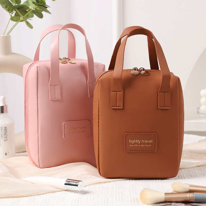 4สี กระเป๋าเครื่องสำอาง หนัง PU กันน้ำ จุของได้เยอะ รูปที่ 5