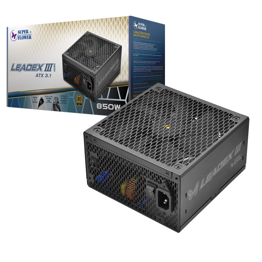 SUPER FLOWER LEADEX III GOLD 850W ATX3.1 POWER SUPPLY 10 Year Warranty (SF-850F14GE[GL])