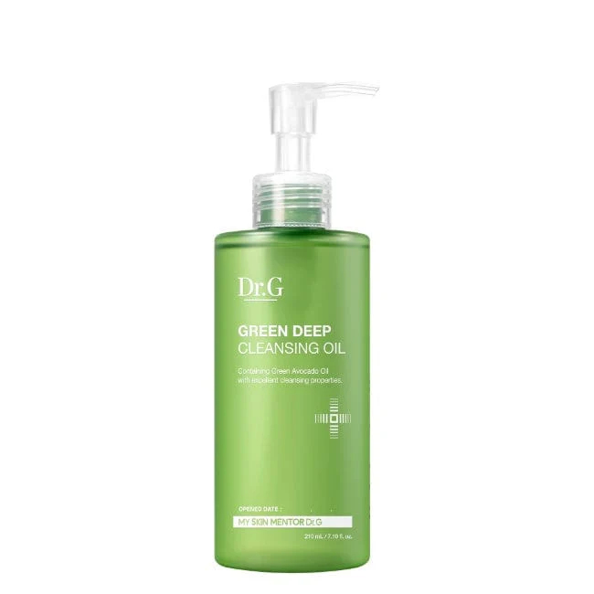 📌พร้อมส่ง ของแท้💯 Dr.G GREEN DEEP CLEANSING OIL 210ml. ดร.จี คลีนซิ่งออยล์ ลบเมคอัพ ลดสิวหัวดำ สิวเสี้ยน ผิวแข็งแรง 🌿🧽