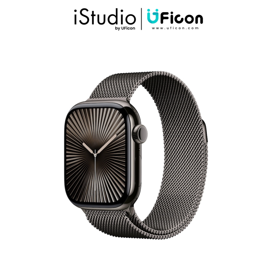 (Cellular) Apple Watch Series 10 46MM with Milanese Loop ; iStudio by UFicon