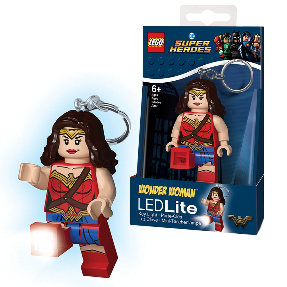 LEGO พวงกุญแจ ไฟฉาย เลโก้ มินิฟิกเกอร์ DC Wonder Woman Key Light ลิขสิทธิ์แท้
