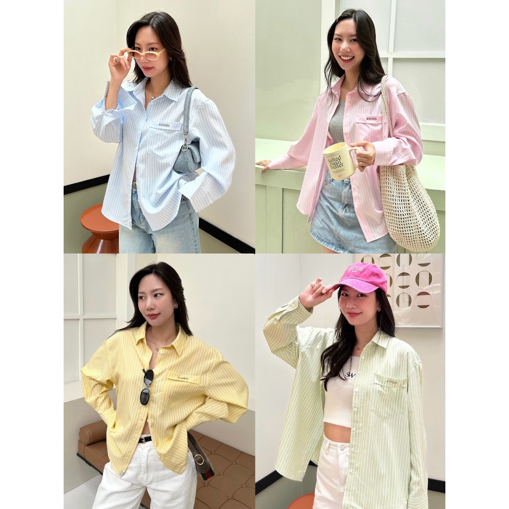 Sumwear.bkk - Jupiter shirt เสื้อเชิ้ตแขนยาวปักอะไหล่ SUMWEAR