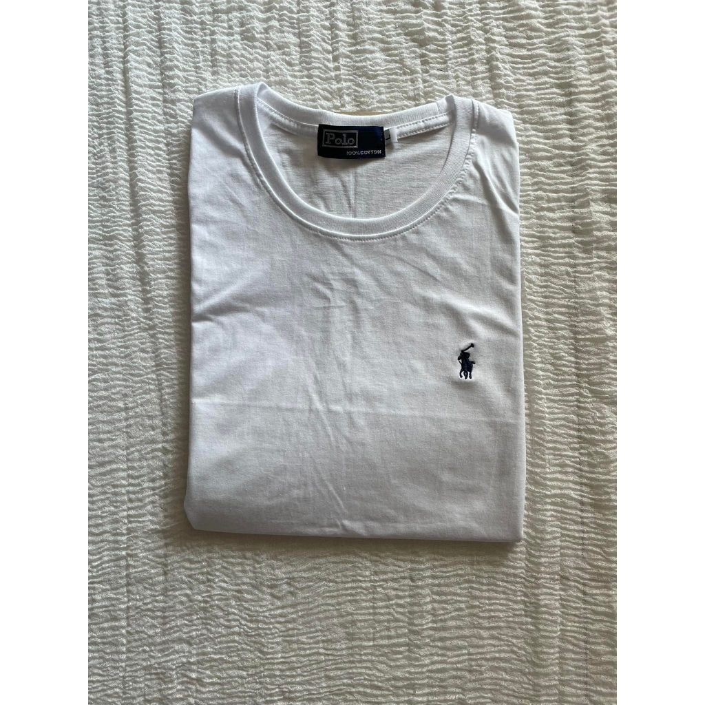 เสื้อยืดคอกลม แขนสั้น ปักม้าเล็ก  เนื้อผ้า COTTON 100% บางเบาใส่สบายตัว เสื้อผู้ชายค่ะ ราคา ถูกที่สุด ดีลบีเคเค แกลเลอรีภาพที่ 3