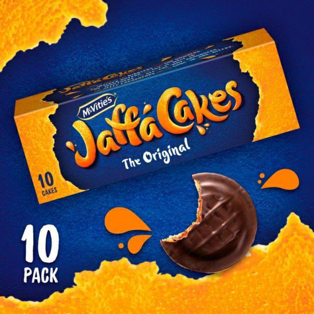 แมคไวตี้ส์ จาฟฟา เค้กรสดั้งเดิม 10 ชิ้น 106ก. Mcvities Jaffa Cakes The Original 10 Cakes 106g.