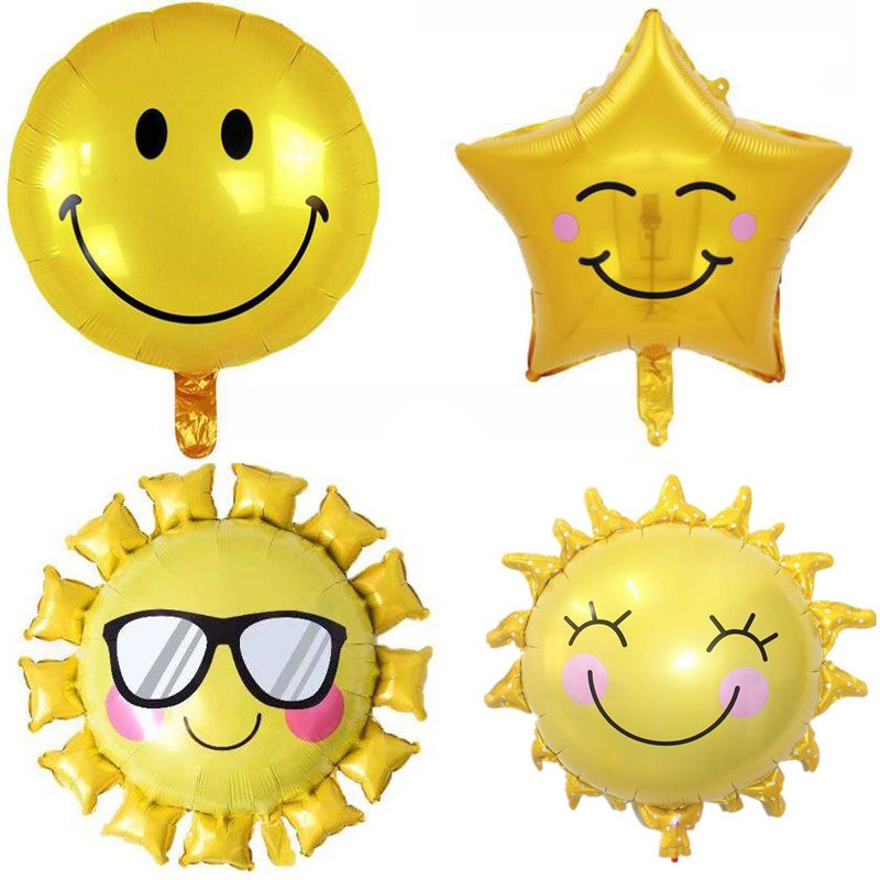 ลูกโป่งพระจันทร์ พระอาทิตย์ ดาว ยิ้ม ฟอยล์ลูกโป่งรูปทรงต่างๆ ลูกโป่งตกแต่งปาร์ตี้ของคุณ - รูปที่ 7