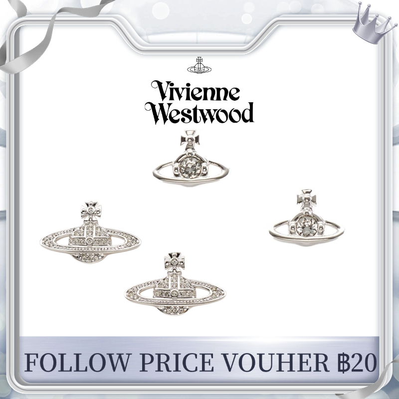 พร้อมส่ง🛫 แท้💯 VVW Vivienn Westwo Nano Solitaire Earrings เครื่องประดับกันน้ำ ของขวัญวันเกิด
