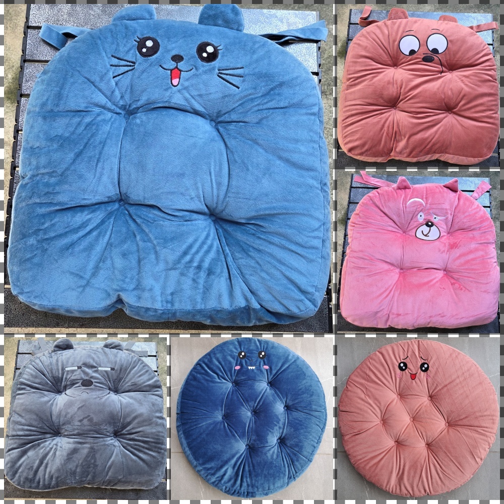 หมอนรองนั่ง ที่รองนั่ง เบาะรองนั่งทรงกลม การ์ตูนน่ารัก หนานุ่ม สีสวย ราคาไม่แพง