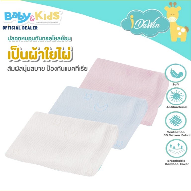 Idawin ปลอกหมอนกันกรดไหลย้อน/กันสำลัก ไซส์ S