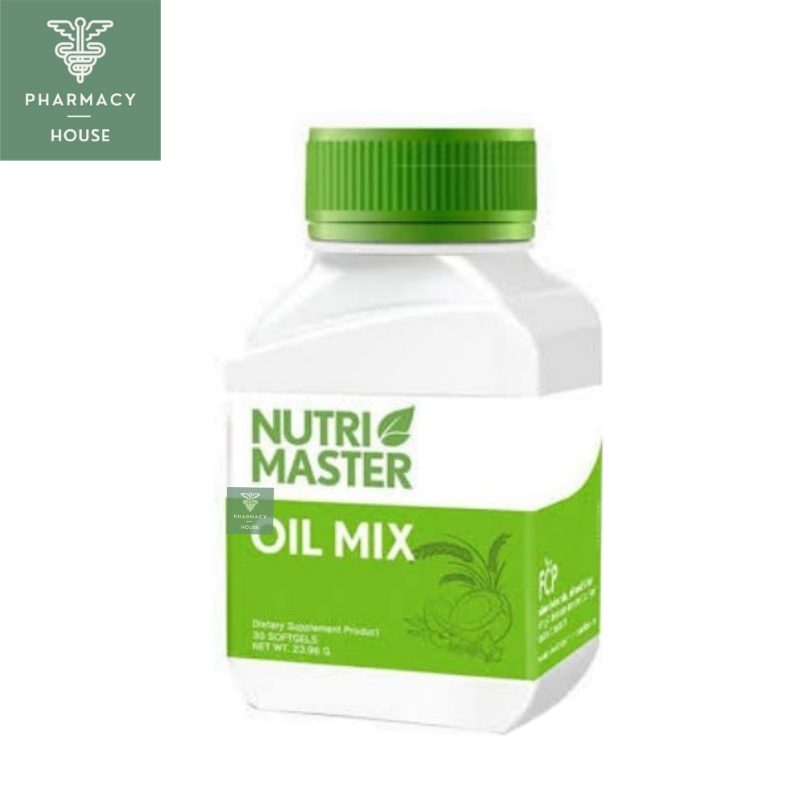 Nutrimaster Oil Mix 30 แคปซูล น้ำมันสกัดเย็นจากพืช 6 ชนิด