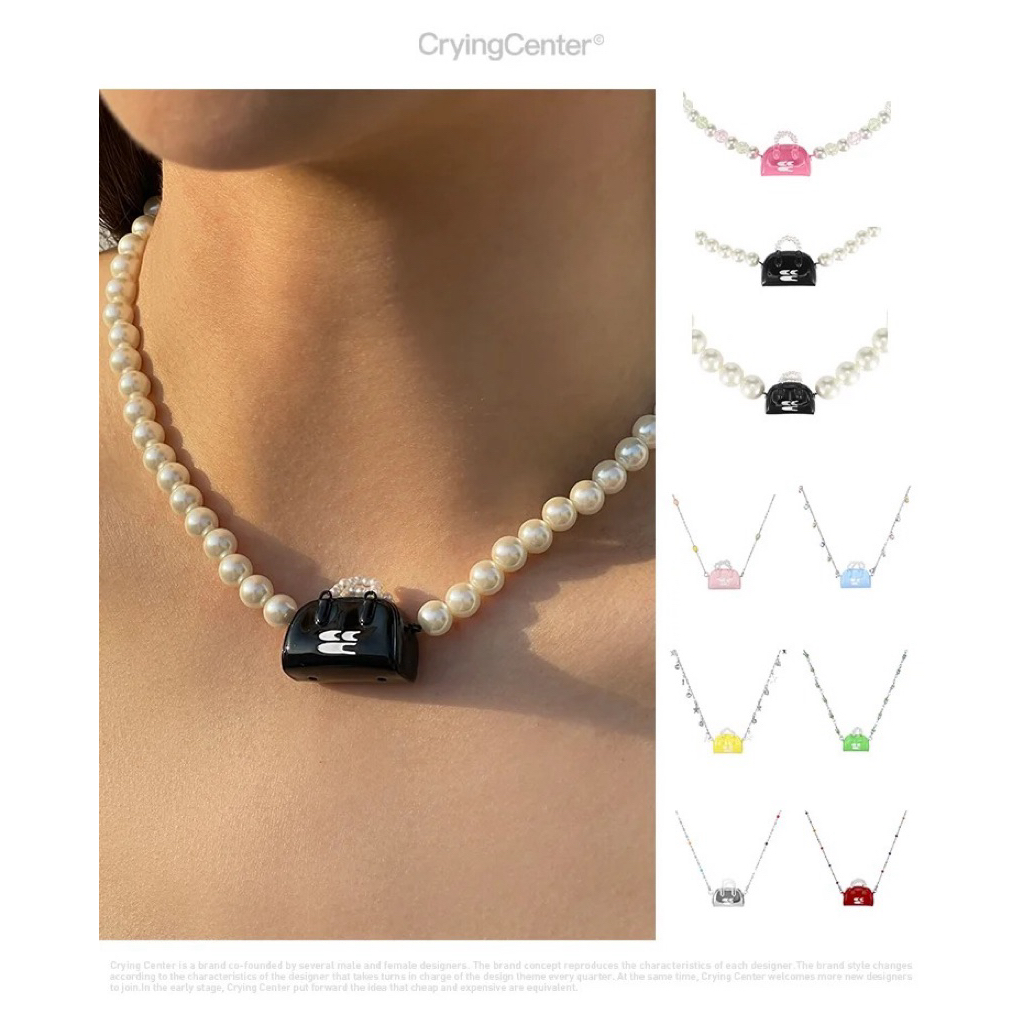 CryingCenter สร้อยคอกระเป๋ามินิบอสตัน Mini Boston Necklace