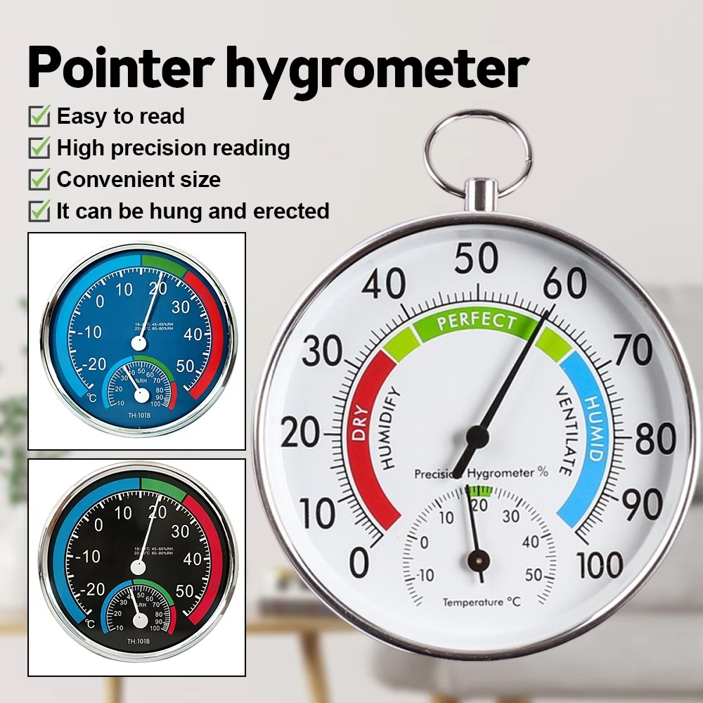 【พร้อมส่ง】เครื่องวัดอุณหภูมิความชื้น 2in1 TH101B TH101B วัดได้ -10 ถึง 50°C ค่าความชื้น 10-99%RH เหม