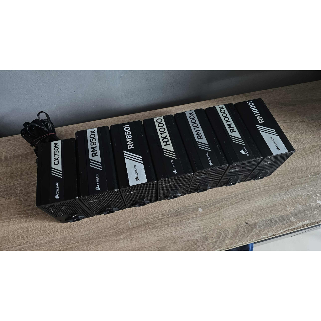 POWER SUPPLY (อุปกรณ์จ่ายไฟ) CORSAIR รุ่น CX750M / RM850i / RM850X / RM1000i / RM1000X / HX1000 80 P