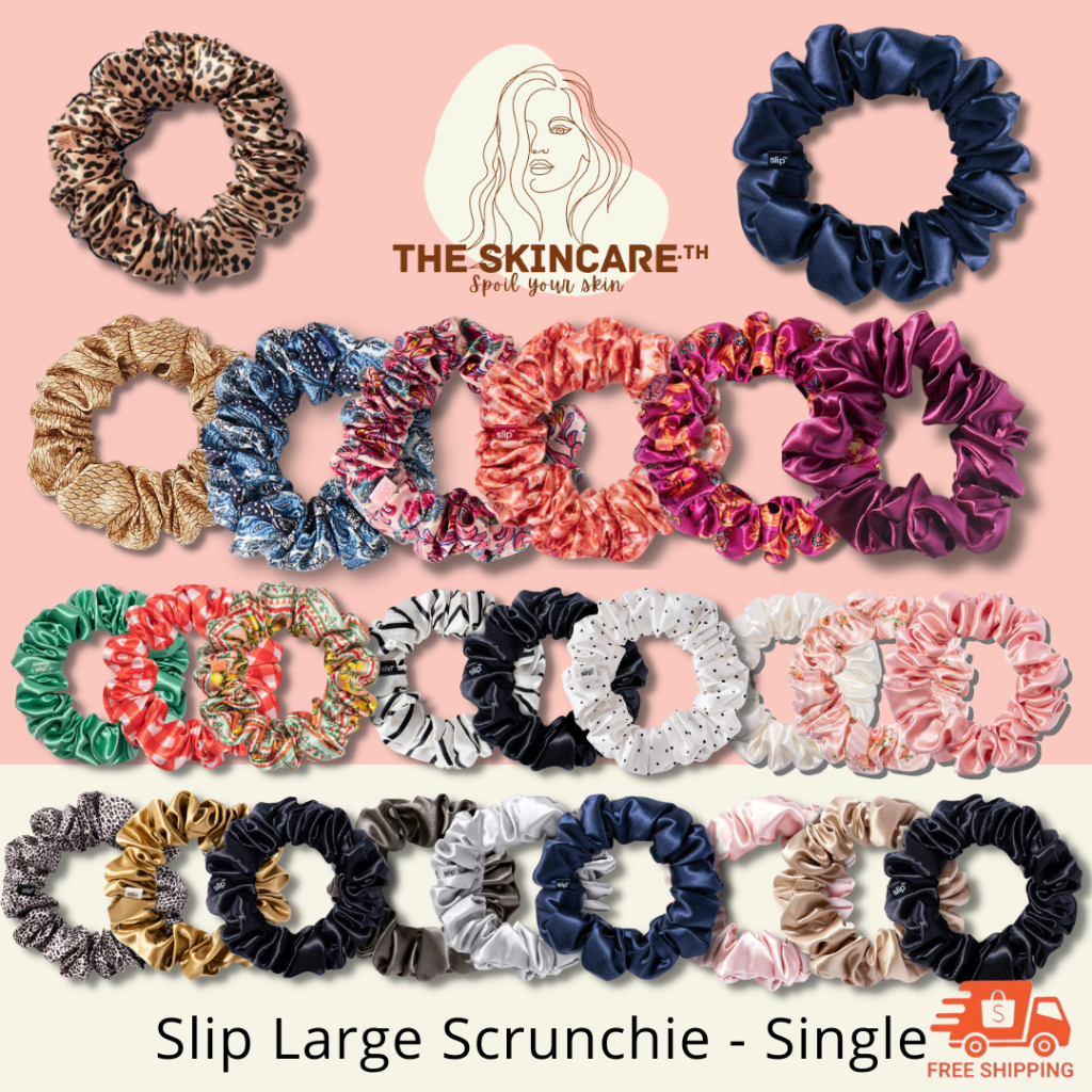 ⚡แท้💯 ส่งไว⚡ TheSkincare.TH | Large Scrunchie - Single ยางรัดผม มาพร้อมกับซิปล็อคของทางร