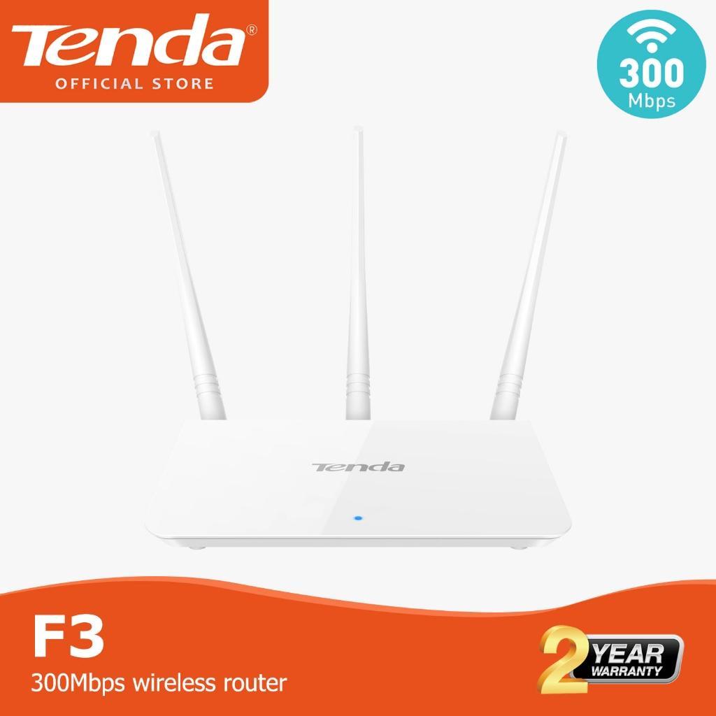 Tenda F3 เราเตอร์ 300Mbps ทะลุกำแพง แรง, จัดการอัจฉริยะ, ตั้งค่า 30 วิ, เสา 5dBi