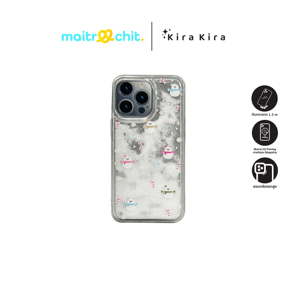 Kira Kira รุ่น Snowman เคสสำหรับ iPhone 11 / 12 / 13 / 14 / 15