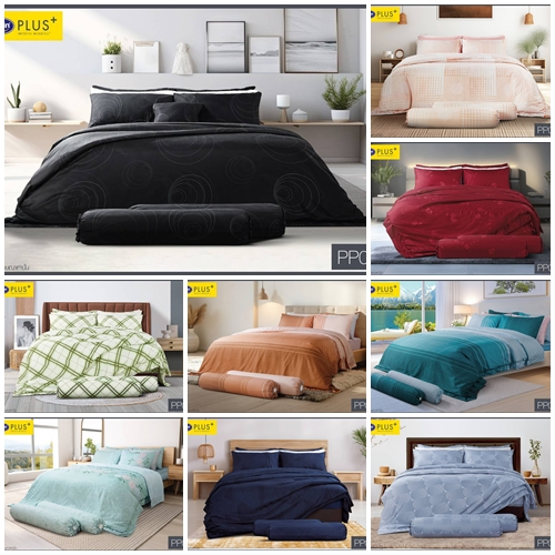 Satin Plus ผ้าปูที่นอน (ไม่รวมผ้านวม) 3.5 5 6 ฟุต สูง 13 นิ้ว PP038 PP039 PP040 PP041 PP042 PP043 PP