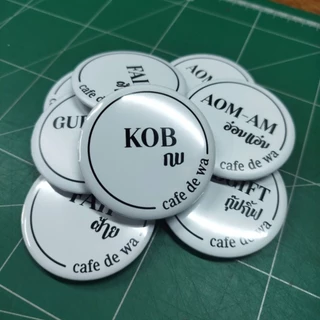 เข็มกลัด ทำเข็มกลัด ใส่รูป โลโก้ Badge Pin ไม่มีขั้นต่ำ! พิมพ์ลายเต็มวง
