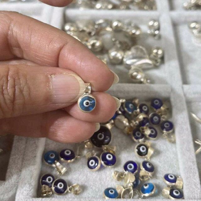จี้เงินแท้ evil eye จากตุรกี สินค้านำเข้าจากตุรกี วัสดุเงิน แก้ว