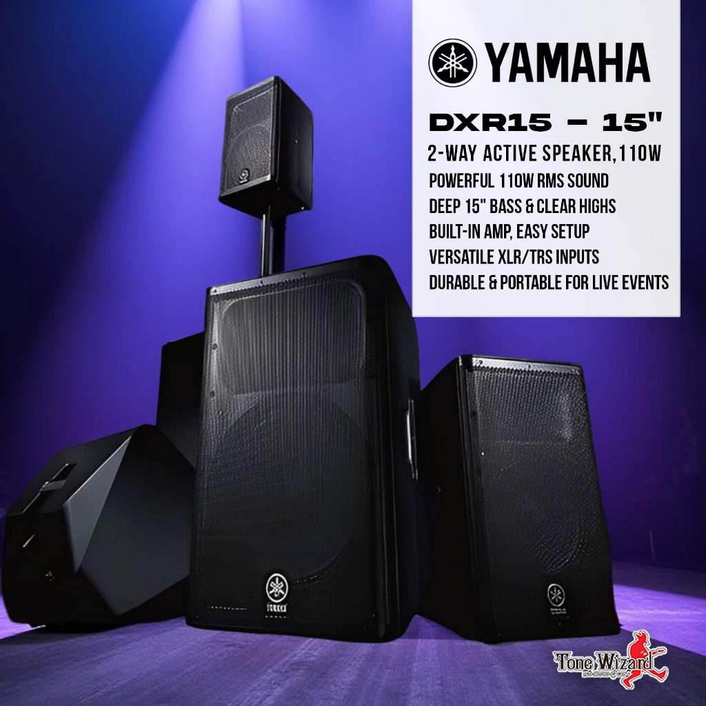 YAMAHA ตู้ลำโพง Loudspeaker Yamaha 15" 2-Way 110W DXR15 (43000)