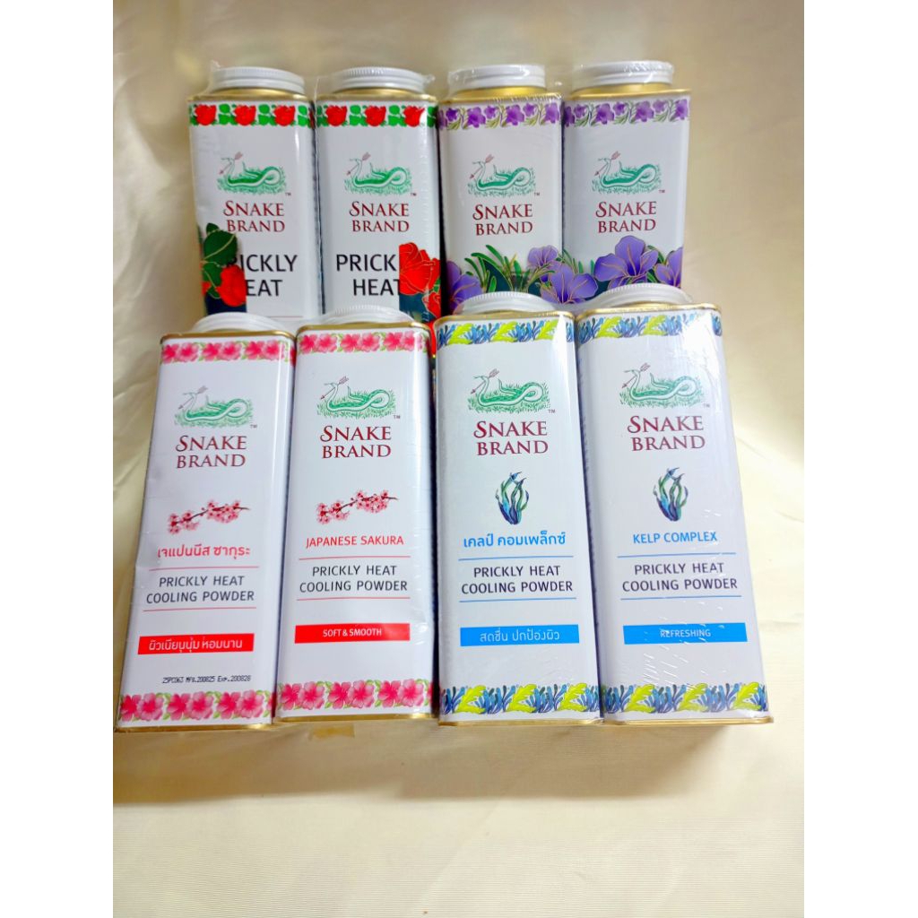 ***พร้อมส่ง***แป้งเย็นตรางู [แพ็คคู่ 280g.] Snake Brand (มีให้เลือก 5 กลิ่น)