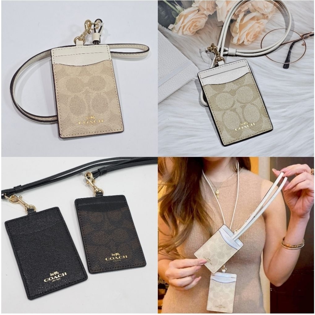 (มีหลายสี) สายคล้องบัตร Coach id landyard ✧.* พร้อมส่ง ✔ ของแท้ 100% ✧.*