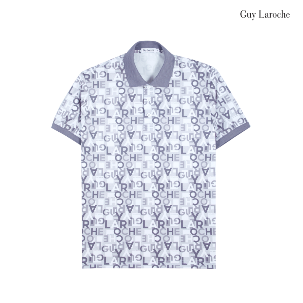 Guy Laroche เสื้อโปโลแขนสั้น เนื้อผ้าPolyester สีเทา ทรง Extra FIT รุ่น BKL7309S6GY