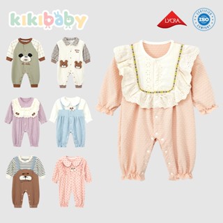 [66-90]รอมเปอร์เด็กแขนยาวขายาว คอปก ชุดบอดี้สูท ชุดเด็กเล็กท…