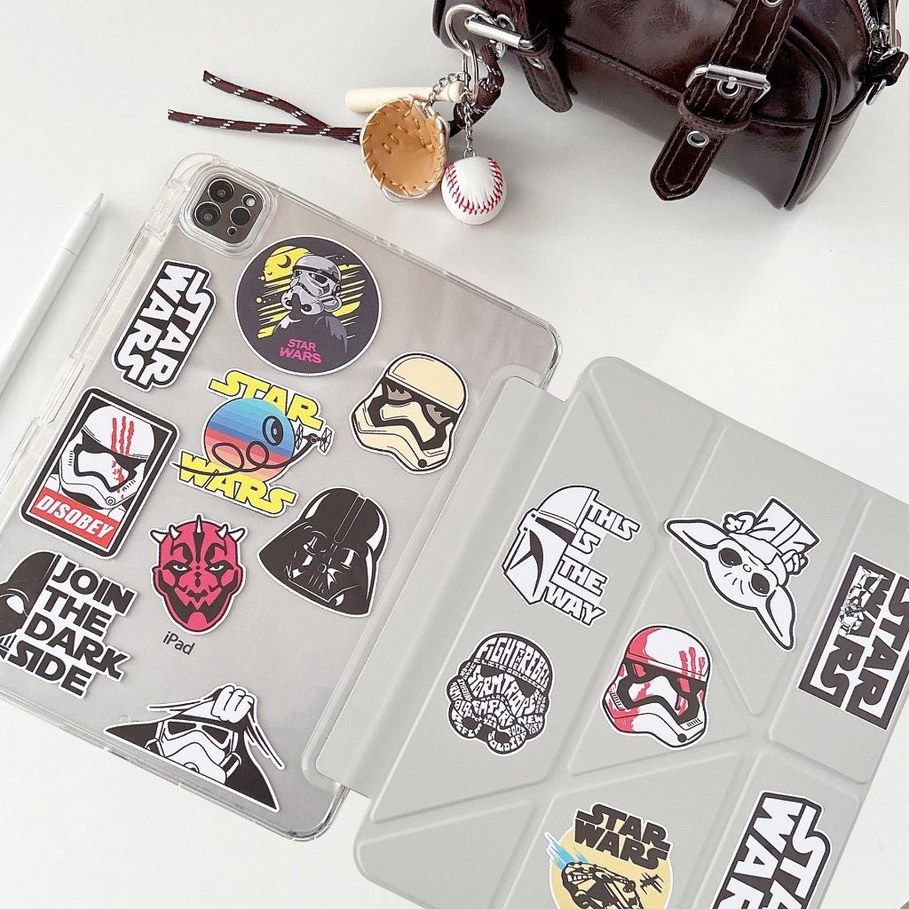 ⭐24 ชั่วโมงส่ง⭐พับรูปตัว Y star wars สติ๊กเกอร์ เคส for iPad air7 2025 11 gen11 air5เคสไอแพด pro 2024 11 caseมีช่องปากกา