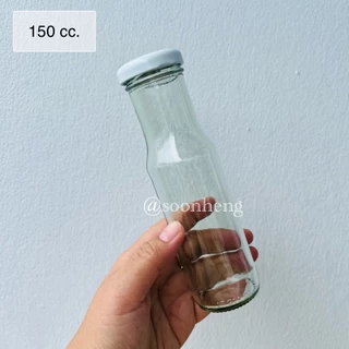 (TG460) ขวดแก้ว 150 ml พร้อมฝา 38 มม สีทอง/เงิน/ขาว/ดำ สำหรับใส่ซอส/น้ำจิ้ม