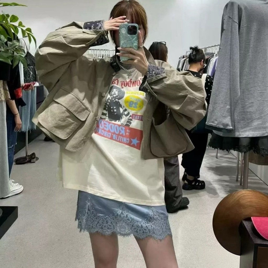 laced skirt กระโปรงแต่งขอบลูกไม้รุ่น 6319 TAG CCJ 🇰🇷 - รูปที่ 2