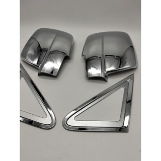 ครอบกระจกมองข้าง+ฐานกระจก Hyundai H1 ปี2008-2017 ไม่มีไฟ สีโ…