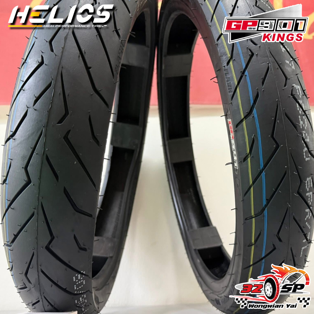 🔥ยางปี25🔥ยาง HELIOS GP901 ป้ายฟ้า สำหรับ MIO125 / FINO125 / SCOOPY-i / CLICK110i / CLICK125i - รูปที่ 2
