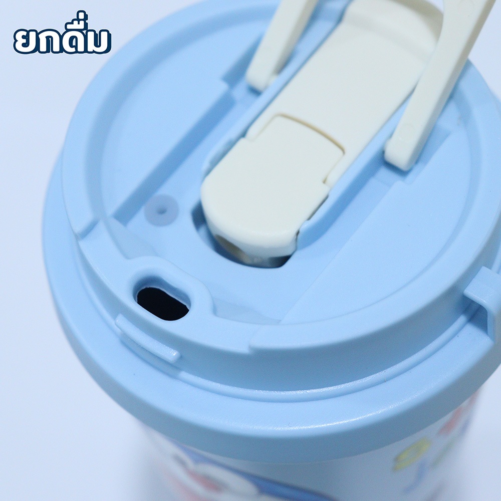 แก้วเก็บความเย็นร้อน ความจุ 530ml สแตนเลส 316 เกรดอาหาร พกพาสะดวก มีฝาปิดและสายคล้องสกรีนลายสุดน่ารัก ราคา ถูกที่สุด ดีลบีเคเค แกลเลอรีภาพที่ 5