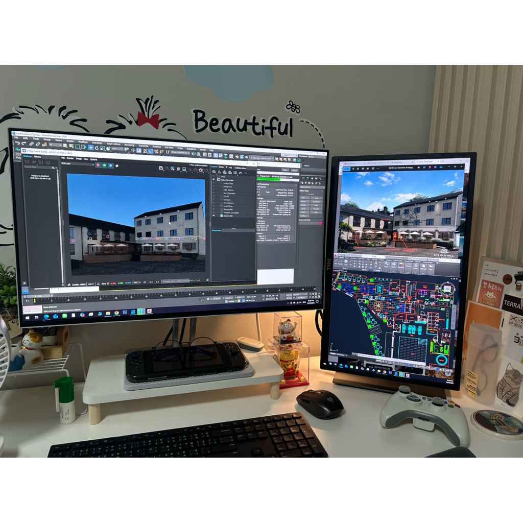 Dell P2217h 21.5” LED IPS 60Hz  หมุนตั้งได้