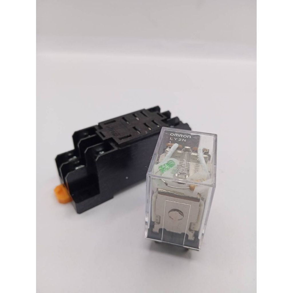ร้านในกทม OMRON รุ่น ชุด LY2N LY2N Power Relay พาวเวอร์รีเลย์ รีเลย์ไฟฟ้า 12VDC 24VDC/AC 220VAC พร้อมส่ง
