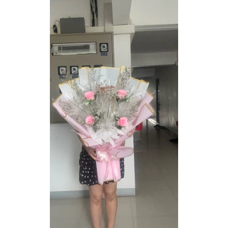 ช่อดอกไม้ใส่แบงค์ ทรงดอกไม้ 5-50 ใบ (เป็นงานสั่งทำ จัดส่งภายใน 3 วัน)