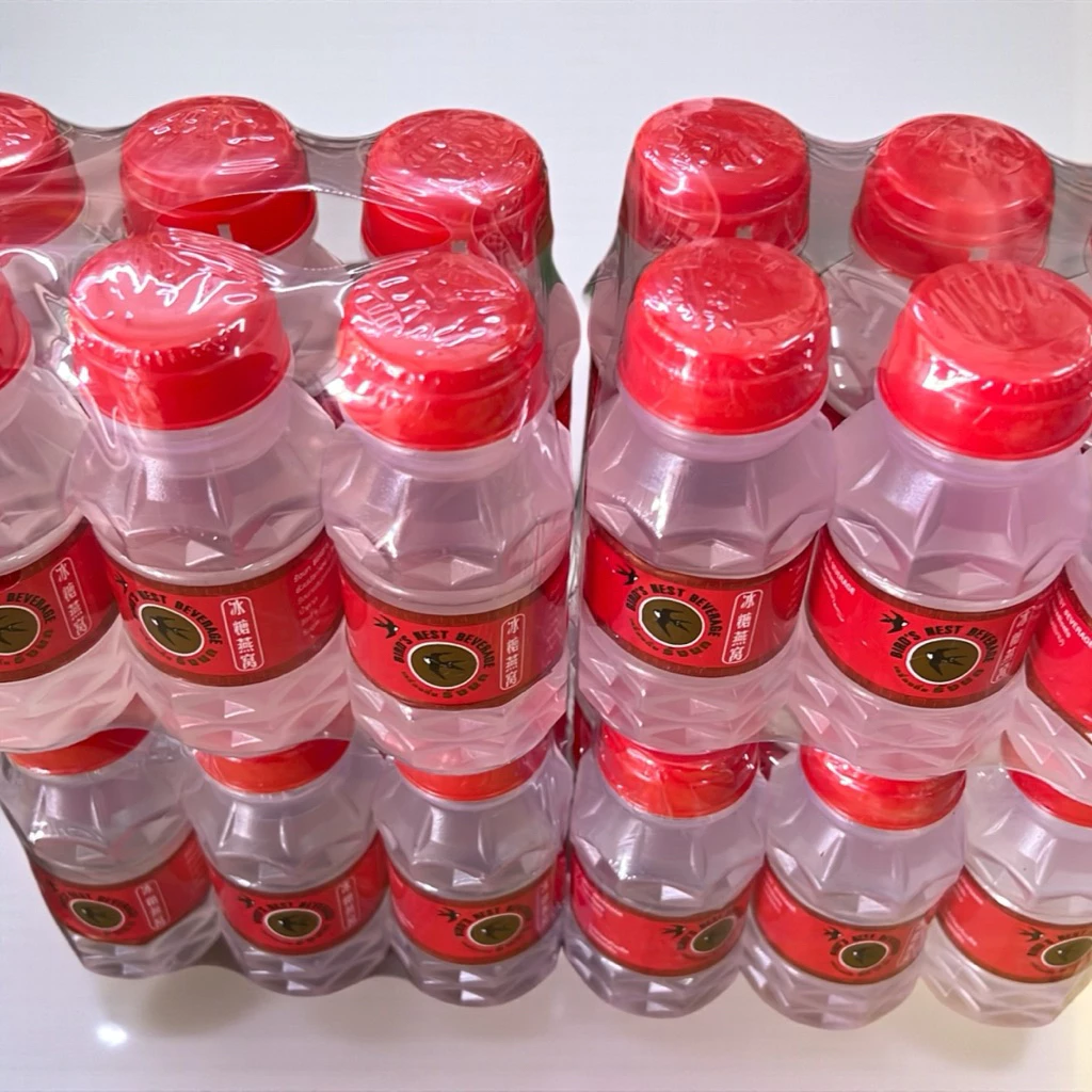 (2 แพค) เครื่องดื่มรังนกฝาแดงขนาดขวด 100 มล.ไม่ผสมวุ้น แพค 6 ขวด