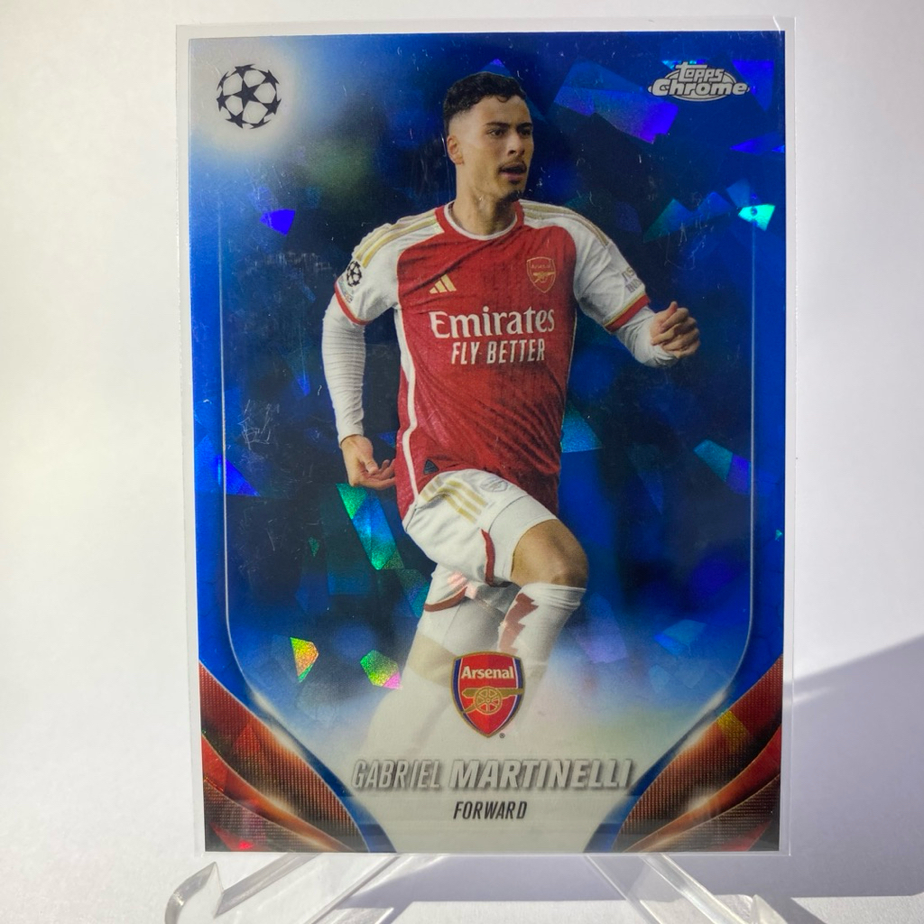 การ์ดนักฟุตบอล  GABRIEL MARTINELLI, ARSENAL, TOPPS CHROME 2024