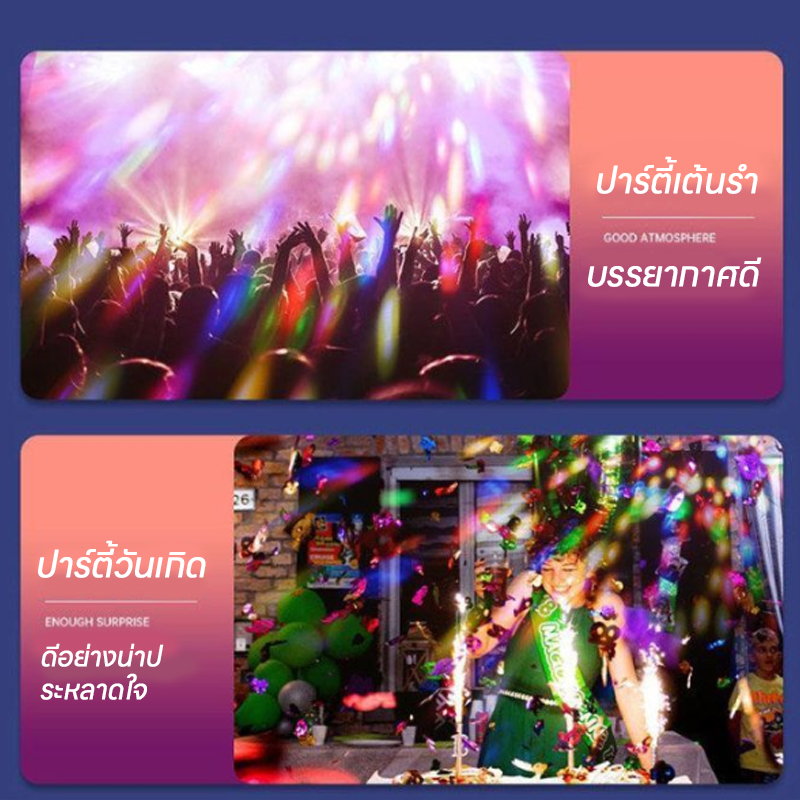 ไฟเทคปาร์ตี้ ไฟหลากสี หลอดไฟดิสโก้ E27 LED หลากสีสัน สําหรับเวที ปาร์ตี้ ไฟเทค ไฟปาร์ตี้ ไฟตกแต่ง สําหรับปาร์ตี้ ราคา ถูกที่สุด ดีลบีเคเค แกลเลอรีภาพที่ 7