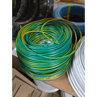มอก. IEC01 THW สายไฟ ทองแดง เบอร์ 6 1x6 สีเขียวคาดเหลือง เขียว สายกราวด์ cable สายดิน