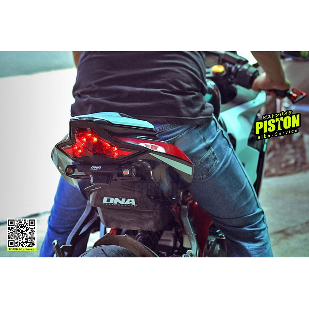 ท้ายสั้น ไฟเลี้ยวแต่ง Zx25R Zx4R DNA Evo ( แถมไฟสองป้ายLED ) by Pistonbike