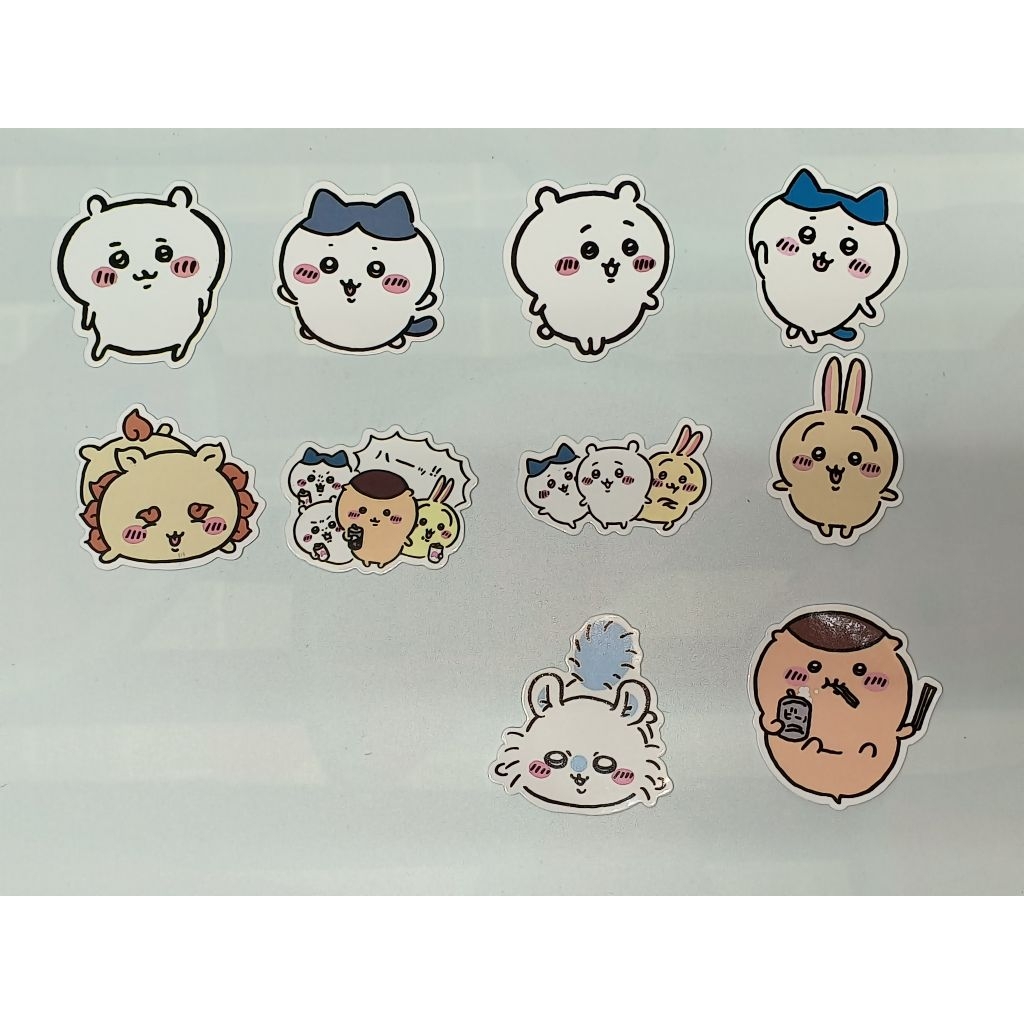 สติ๊กเกอร์ ลาย chiikawa 10 ใบ
