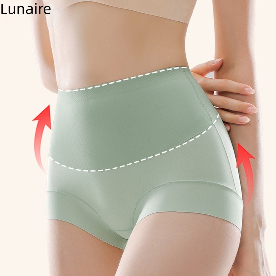 Lunaire กางเกงชั้นในสตรีเอวสูงพร้อมกระชับหน้าท้องและยกกระชับก้น ผลิตจากผ้าไหมน้ำแข็งไร้ตะเข็บ