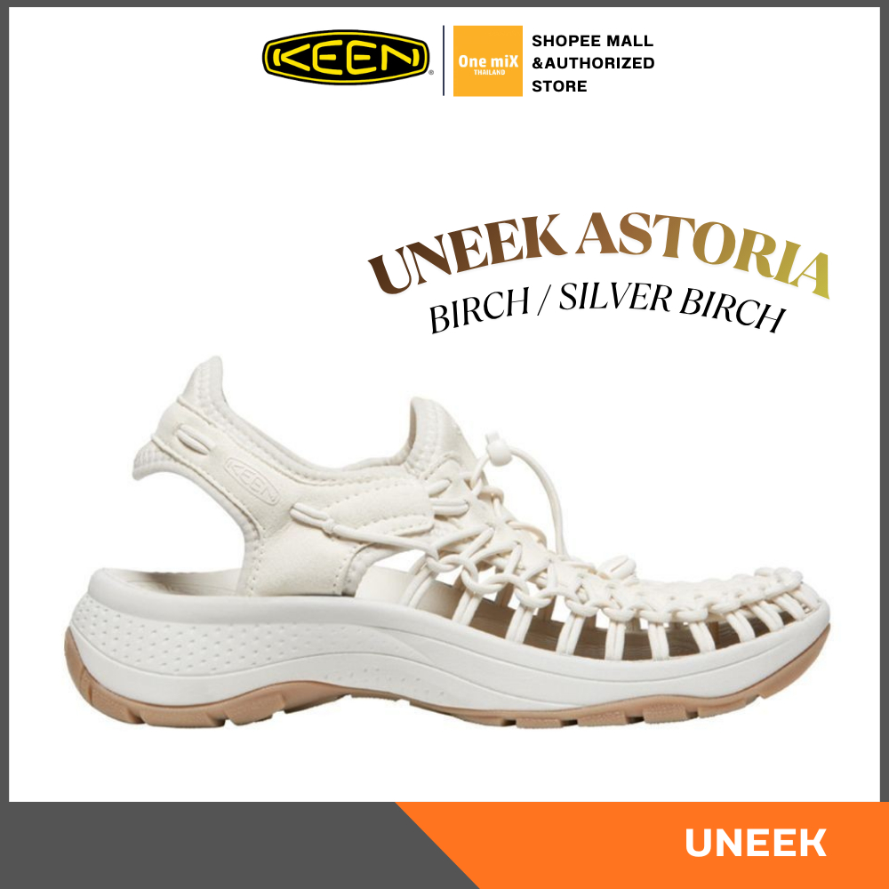 KEEN Women's UNEEK Astoria (BIRCH/SILVER BIRCH) สูงขึ้น 4 ซม. รุ่นใหม่ มาแรง รองเท้า คีน ผู้หญิง แท้