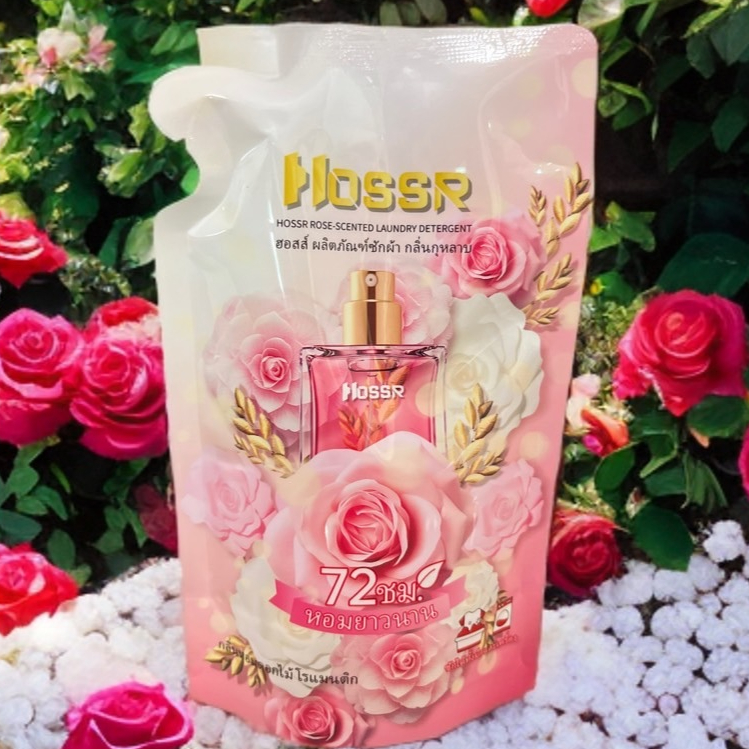 Hossrน้ำยาซักผ้า สูตรผสมน้ำยาปรับผ้านุ่ม 4800มล. กลิ่น กุหลาบหอมพิเศษL08