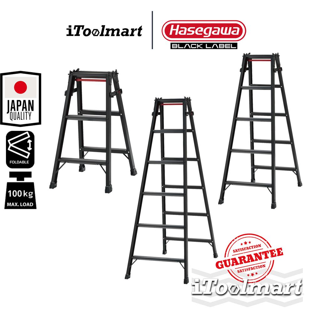 HASEGAWA บันไดอะลูมิเนียม รุ่น RHB รับน้ำหนักได้ 100 กก. มีหลายรุ่นให้เลือก