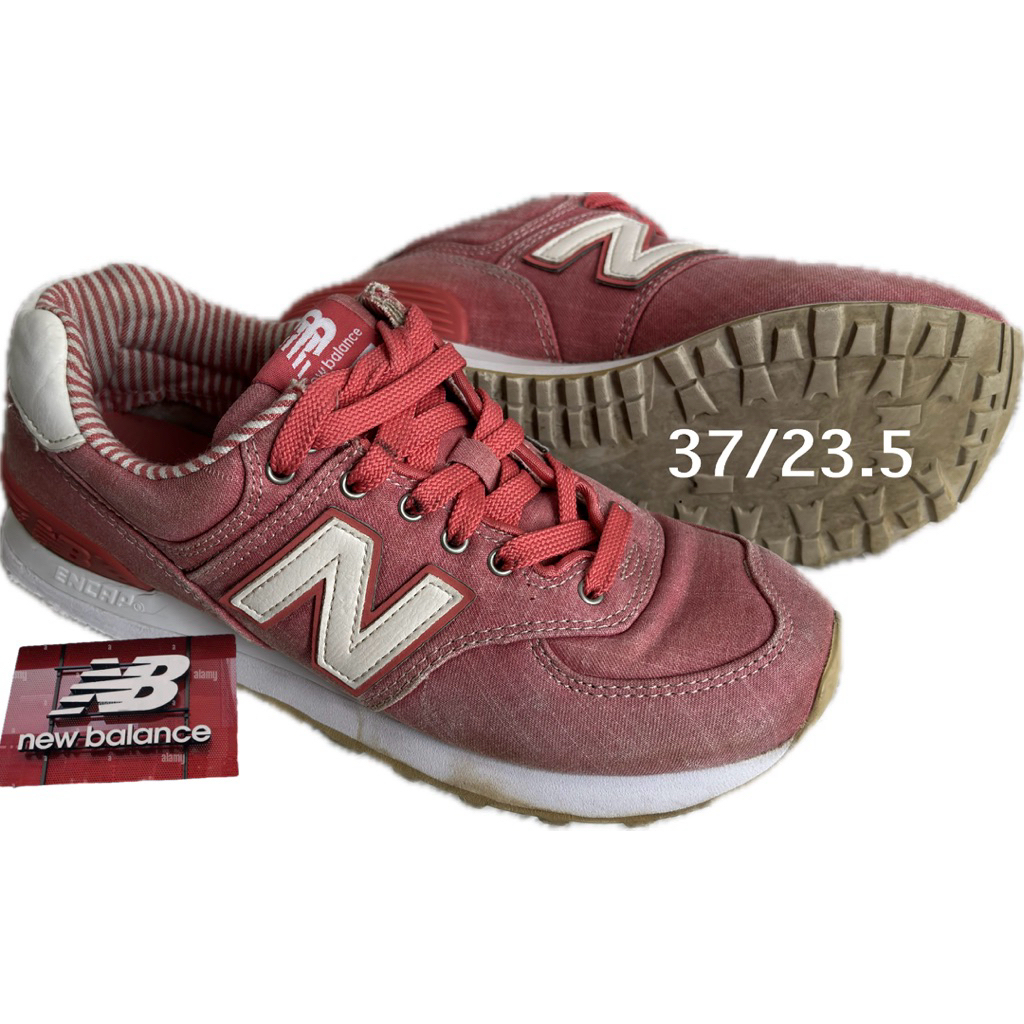 รองเท้าผ้าใบ Sneaker มือสอง ขายตามสภาพ  New Balance 574 รุ่น WL574CHE  37/23.5CM