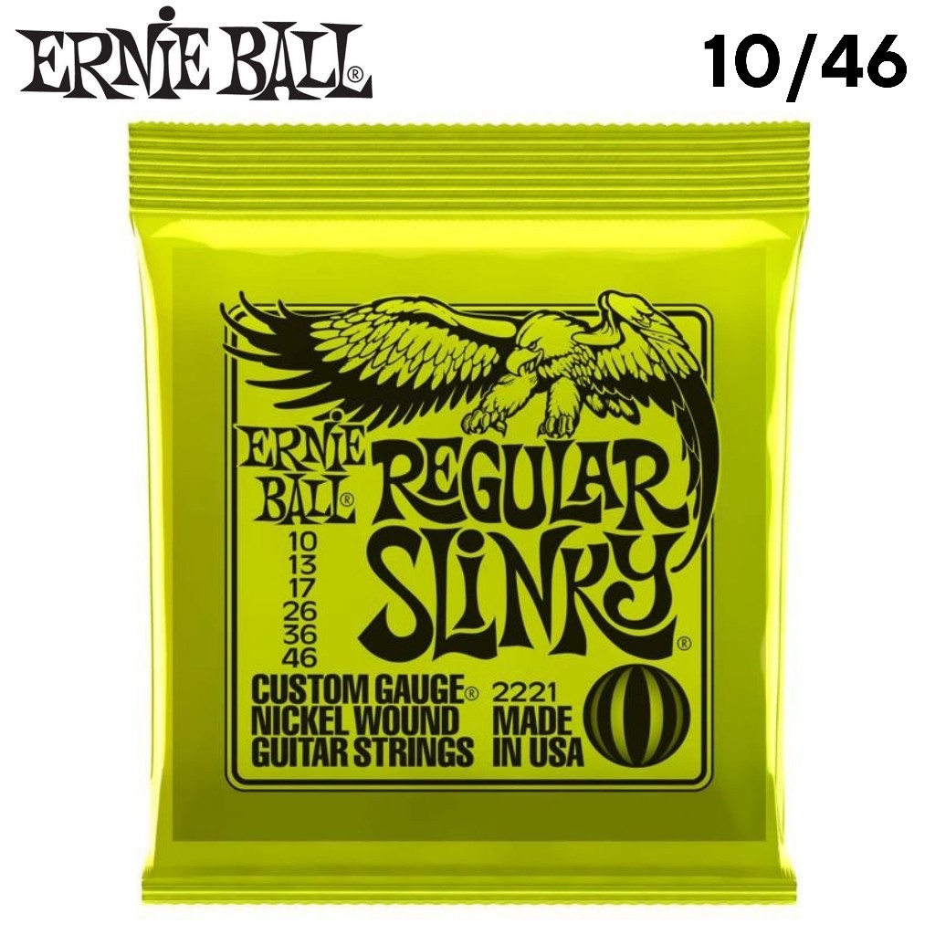 Ernie Ball สายกีตาร์ไฟฟ้า เบอร์ 10-46 ของแท้