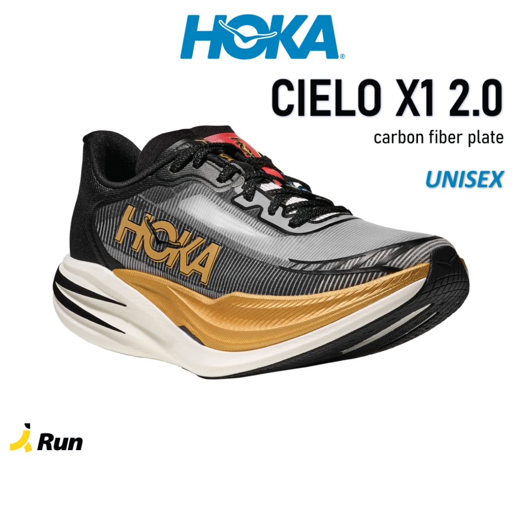 Hoka All Gender Cielo X1 2.0 รองเท้าวิ่งแข่ง มีคาร์บอน