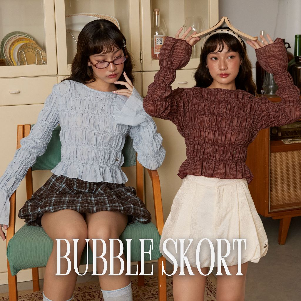 COPPER.BKK Bubble Skort กระโปรงทรงบอลลูนพร้อมซับขาสั้น
